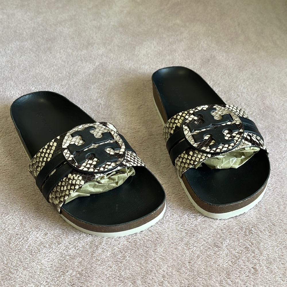 Tory Burch Leigh Anatomic slides sandals